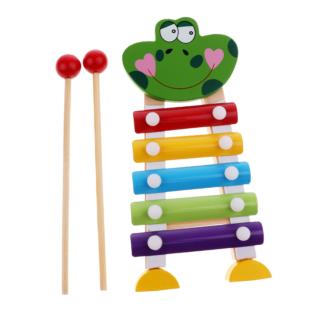 Kids Childrens Traditional Metal Xylophone Musical Music Toy Instrument