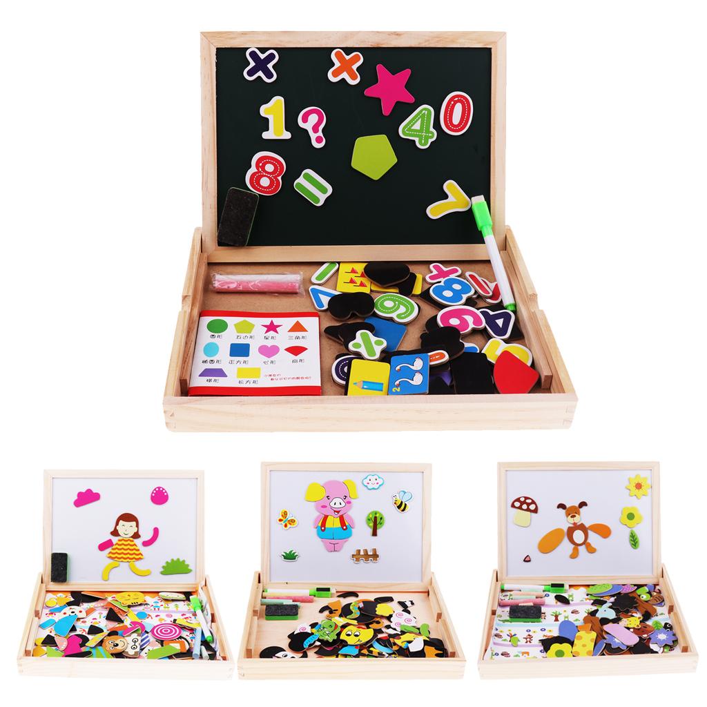 Wooden Kids Children Educational Learning Toys Magnetic Board Puzzle Games Zodiac