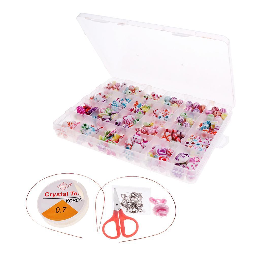 DIY Colorful Beads Bracelet Kids Jigsaw Puzzle Beads Toys Style 3