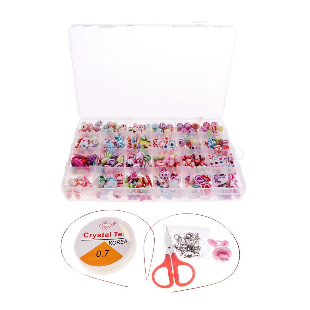 DIY Colorful Beads Bracelet Kids Jigsaw Puzzle Beads Toys Style 3