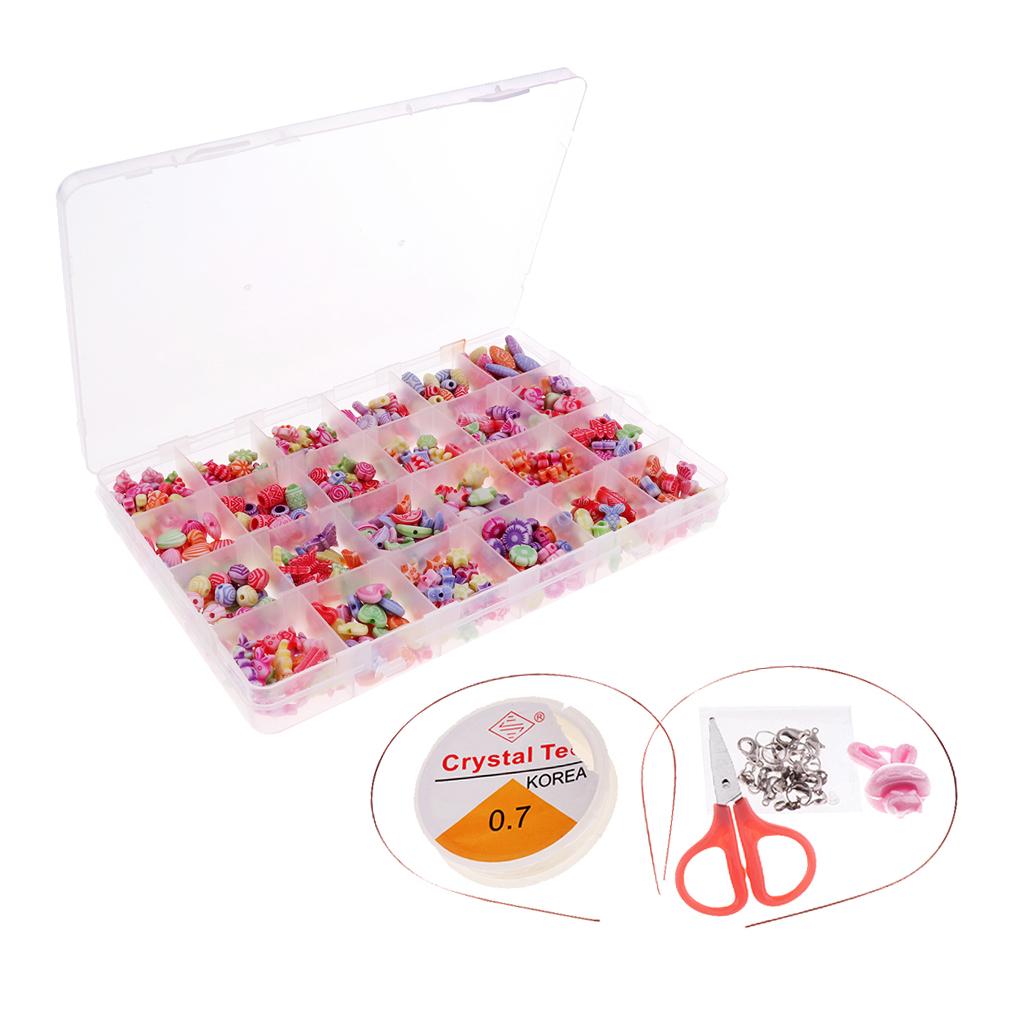 DIY Colorful Beads Bracelet Kids Jigsaw Puzzle Beads Toys Style 4