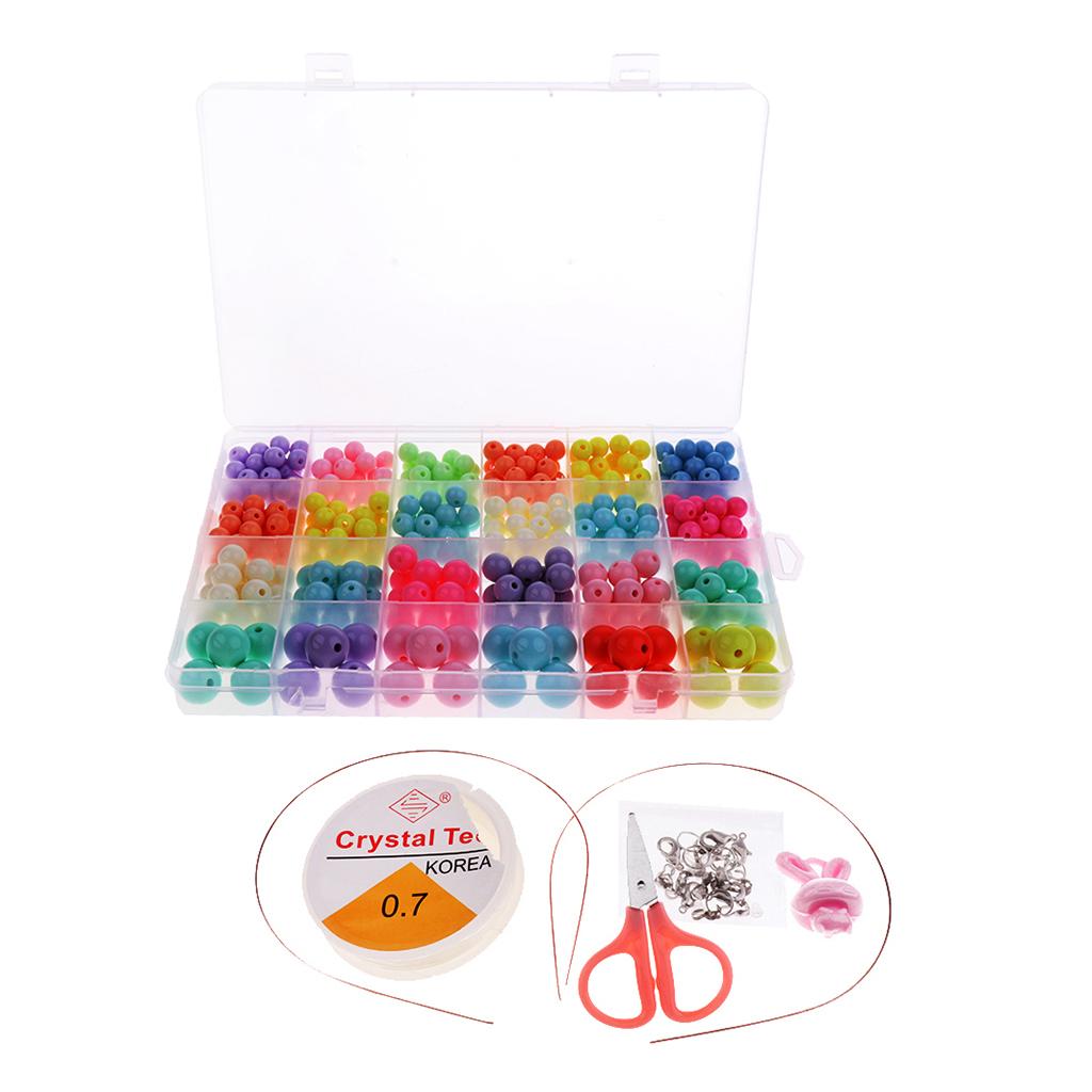 DIY Colorful Beads Bracelet Kids Jigsaw Puzzle Beads Toys Style 8