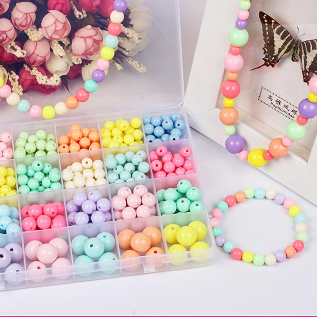 DIY Colorful Beads Bracelet Kids Jigsaw Puzzle Beads Toys Style 8