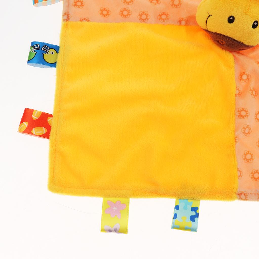 Baby Blanket Soft Plush Teething Security Tag Blankets deer