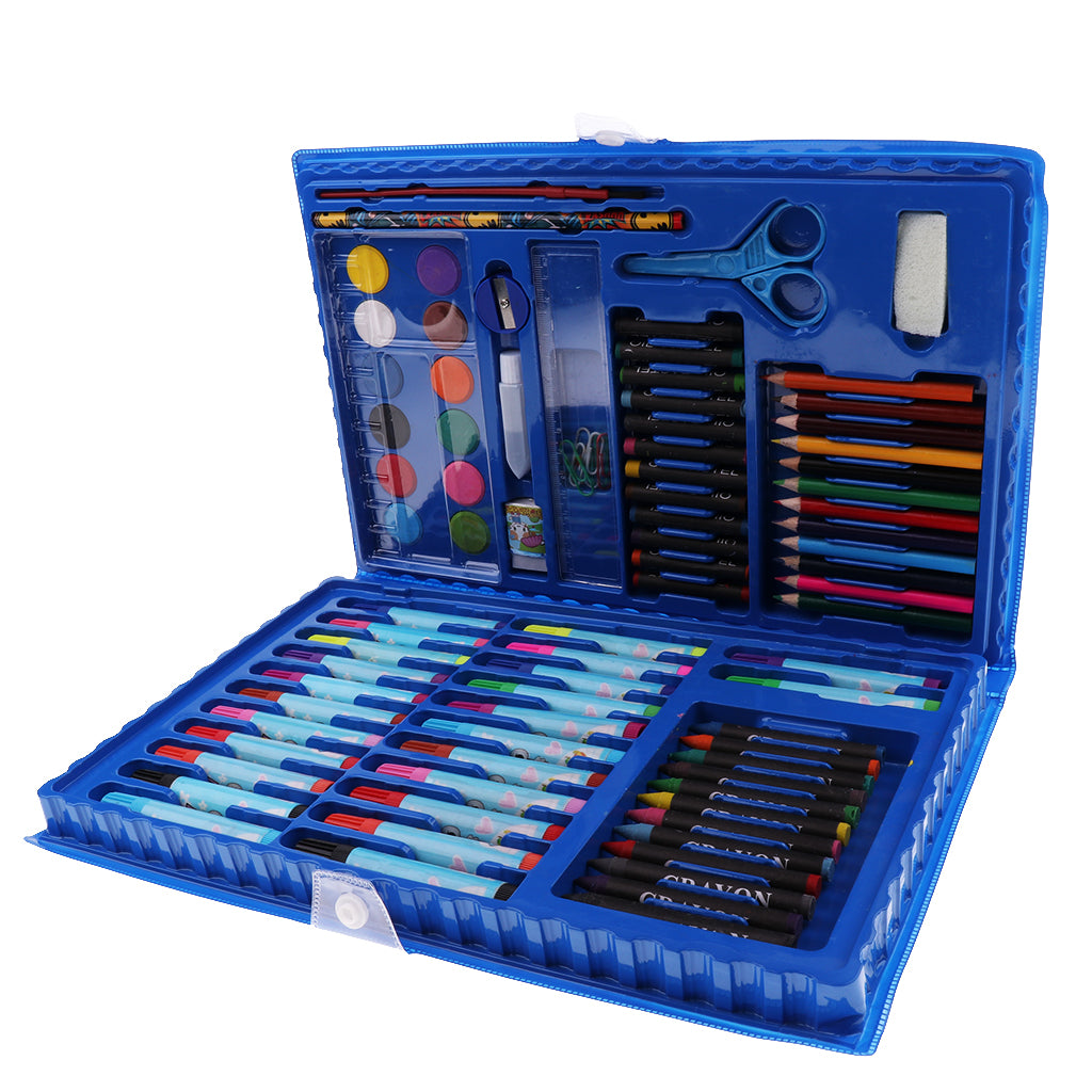 86Pcs Watercolor Painting Pen Artist Drawing Marker Pens Set Blue