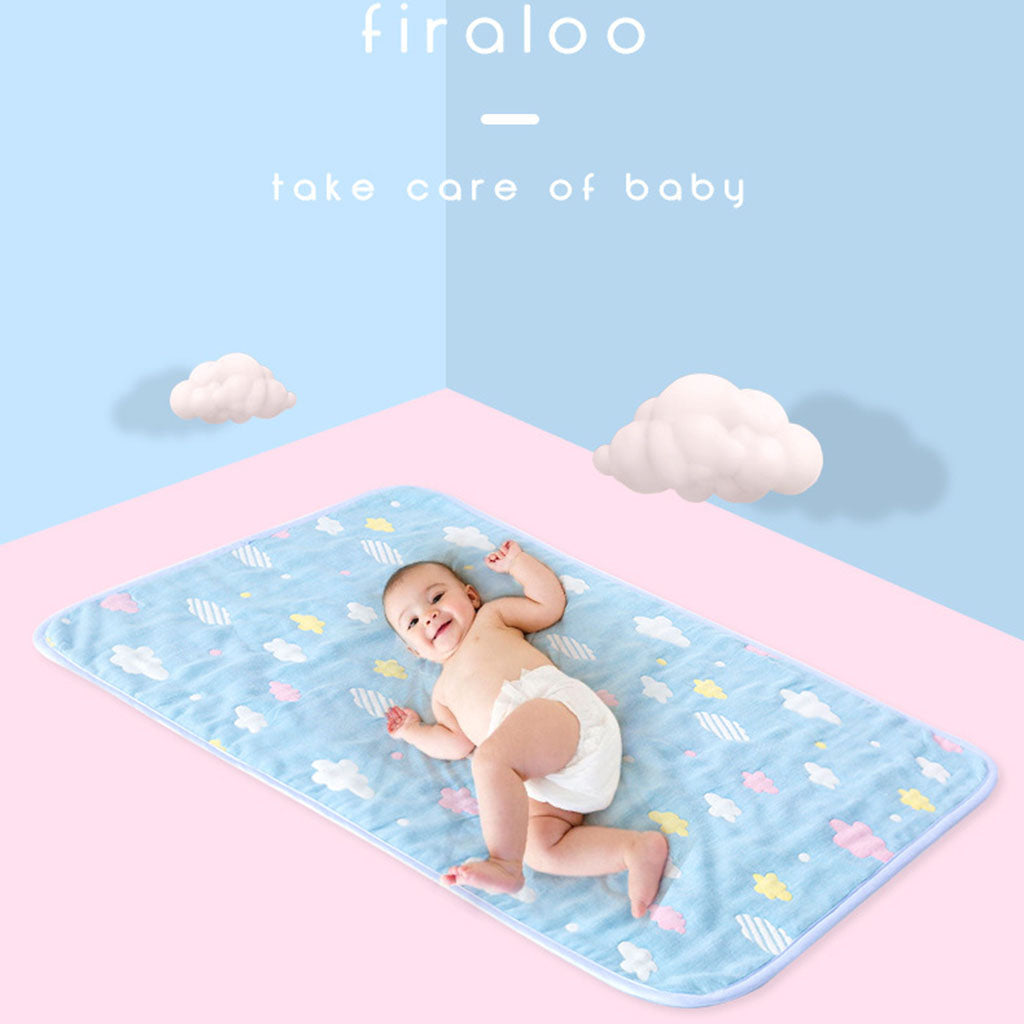 Changing Diaper Pad Baby Infant Urine Mat Nappy Bed 50x70cm Pink clouds