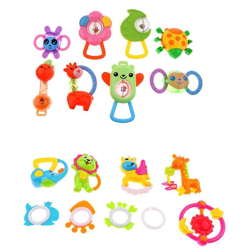 Musical Grasp Handbell Developmental Kids Baby Toy Rattle 9Pcs