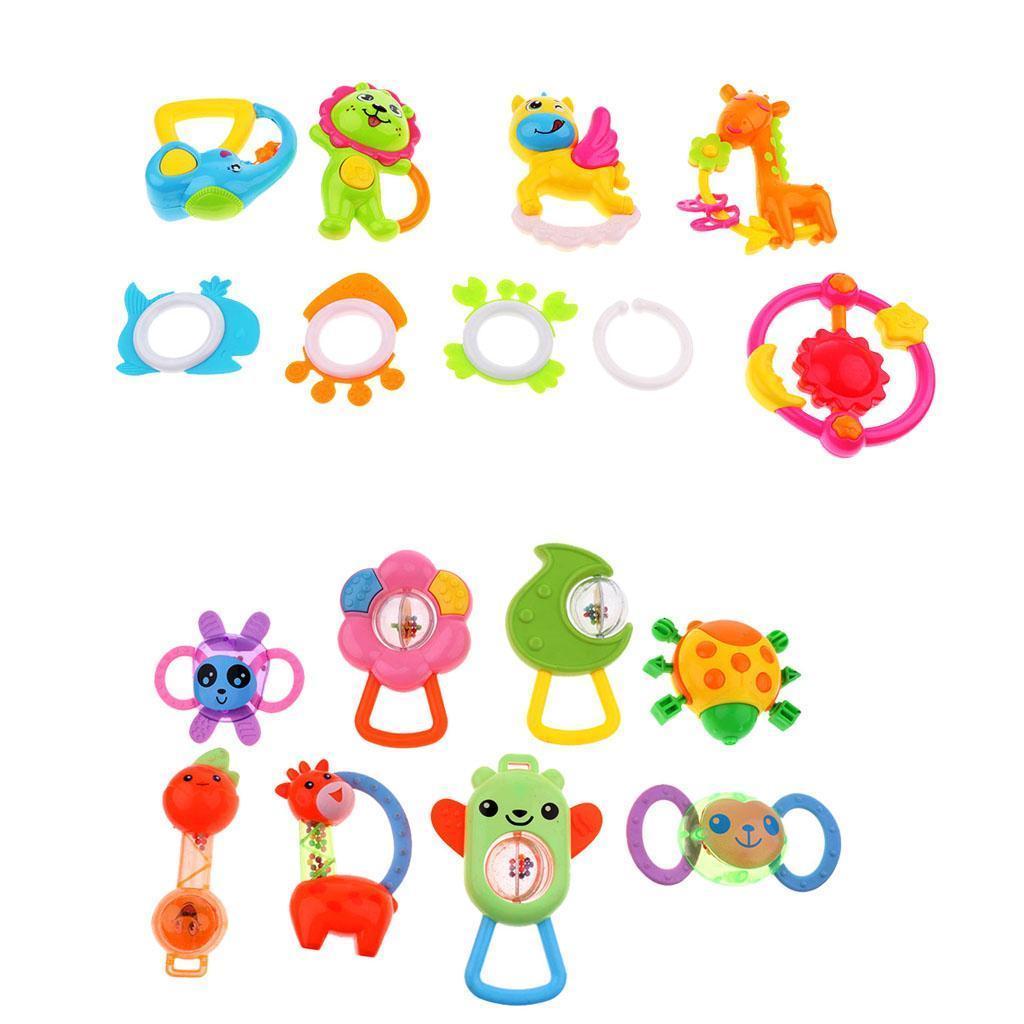 Musical Grasp Handbell Developmental Kids Baby Toy Rattle 9Pcs