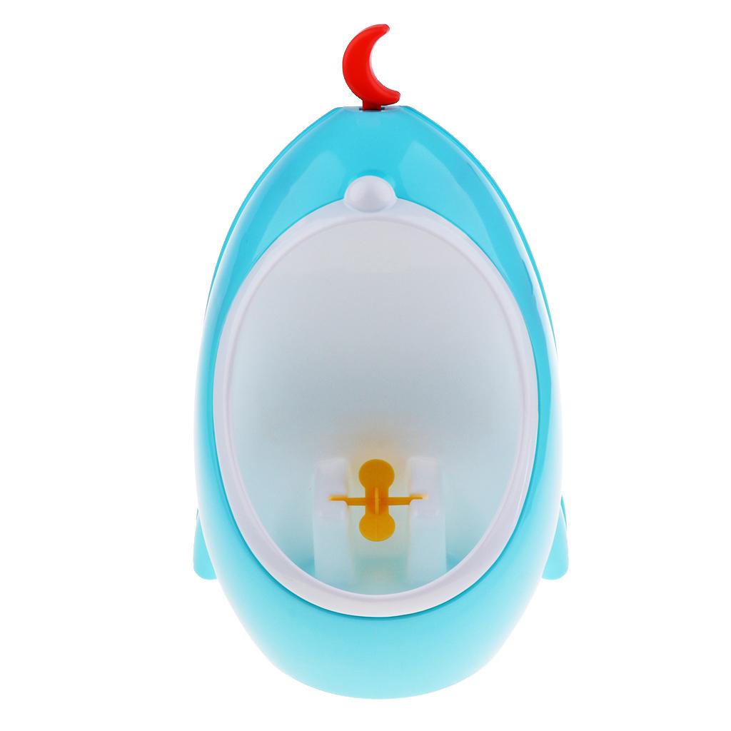 Potty Toilet Training Kids Urinal Boys Pee Trainer Bathroom Blue Rocket