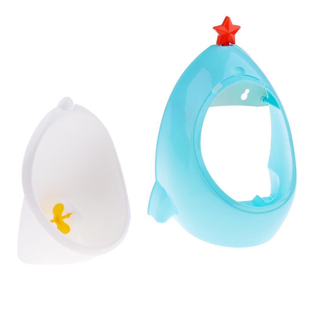 Potty Toilet Training Kids Urinal Boys Pee Trainer Bathroom Blue Rocket