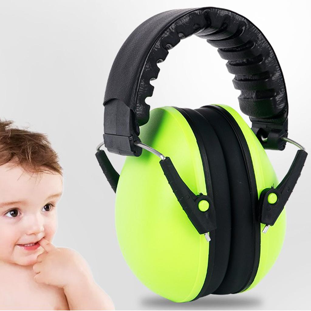BABY CHILDRENS Ear Defenders Earmuffs Hearing Protection Green
