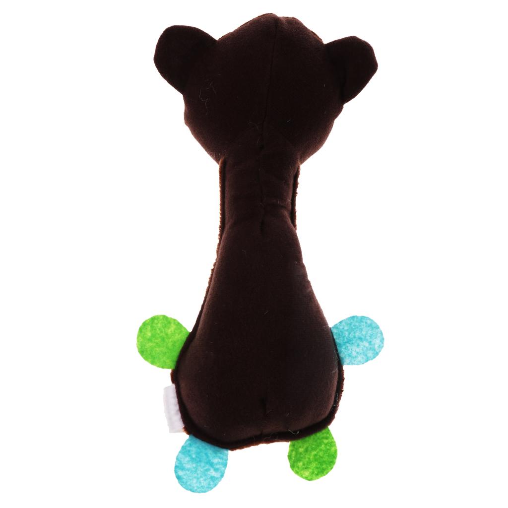 Infant Stuffed Animal Baby Hand Rattle BB Soft Plush Toy Doll monkey