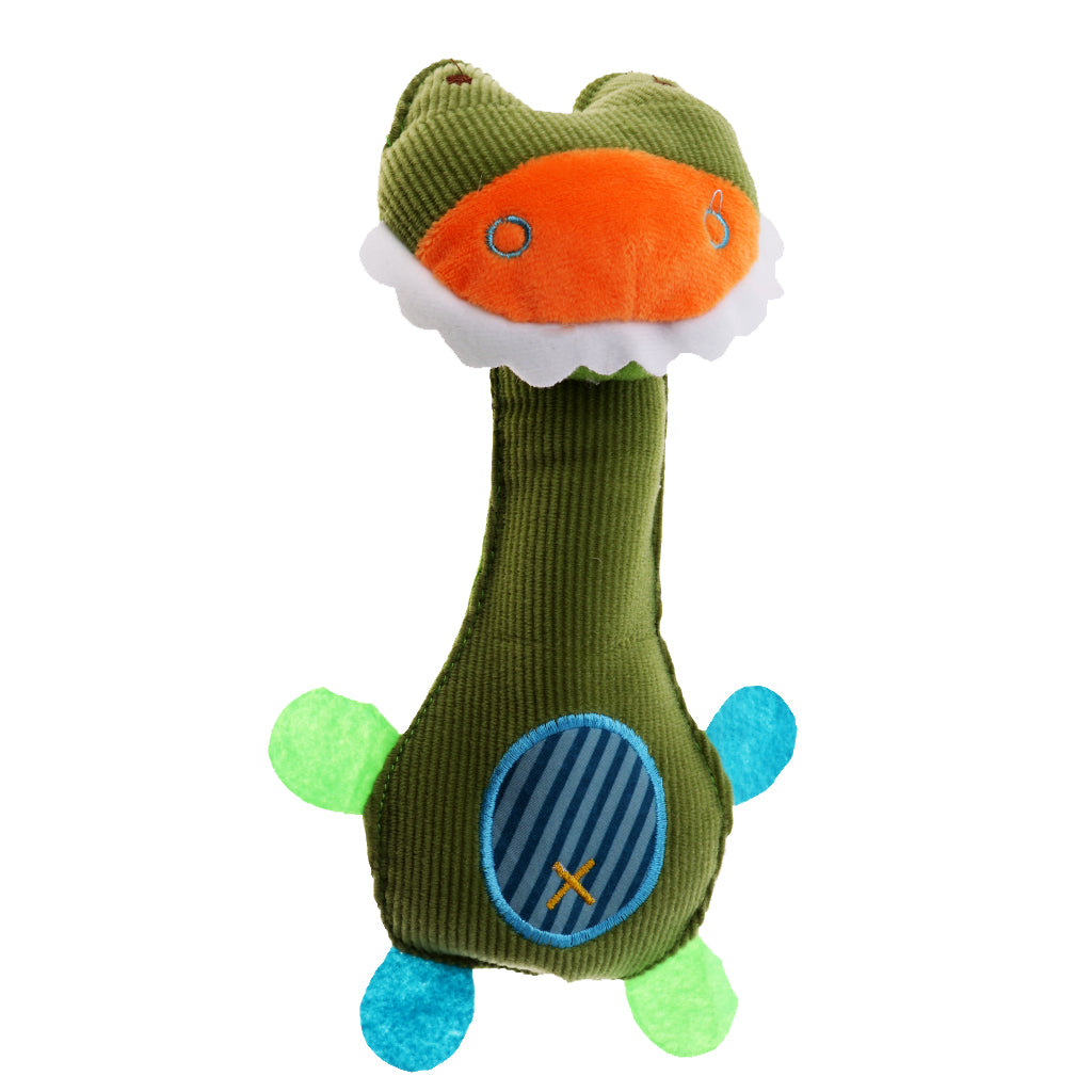 Infant Stuffed Animal Baby Hand Rattle BB Soft Plush Toy Doll crocodile