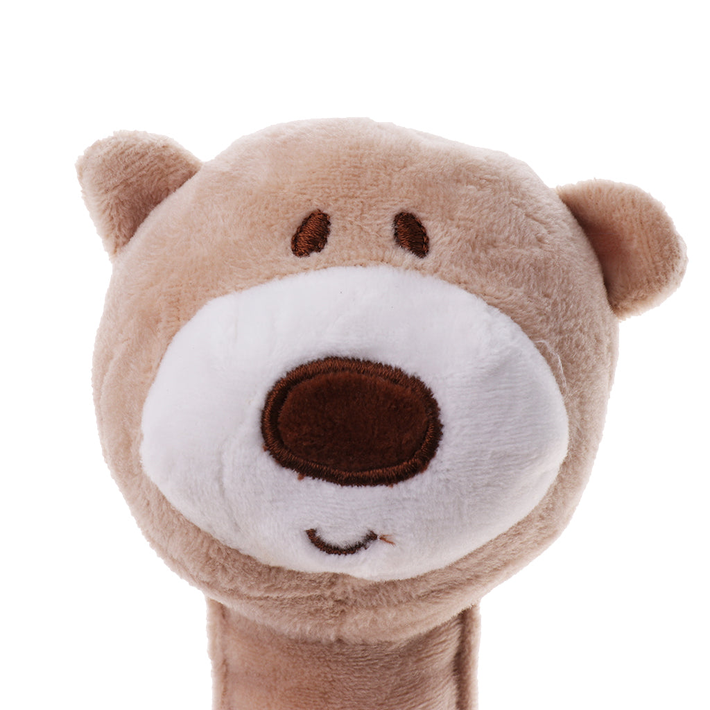 Infant Stuffed Animal Baby Hand Rattle BB Soft Plush Toy Doll bear