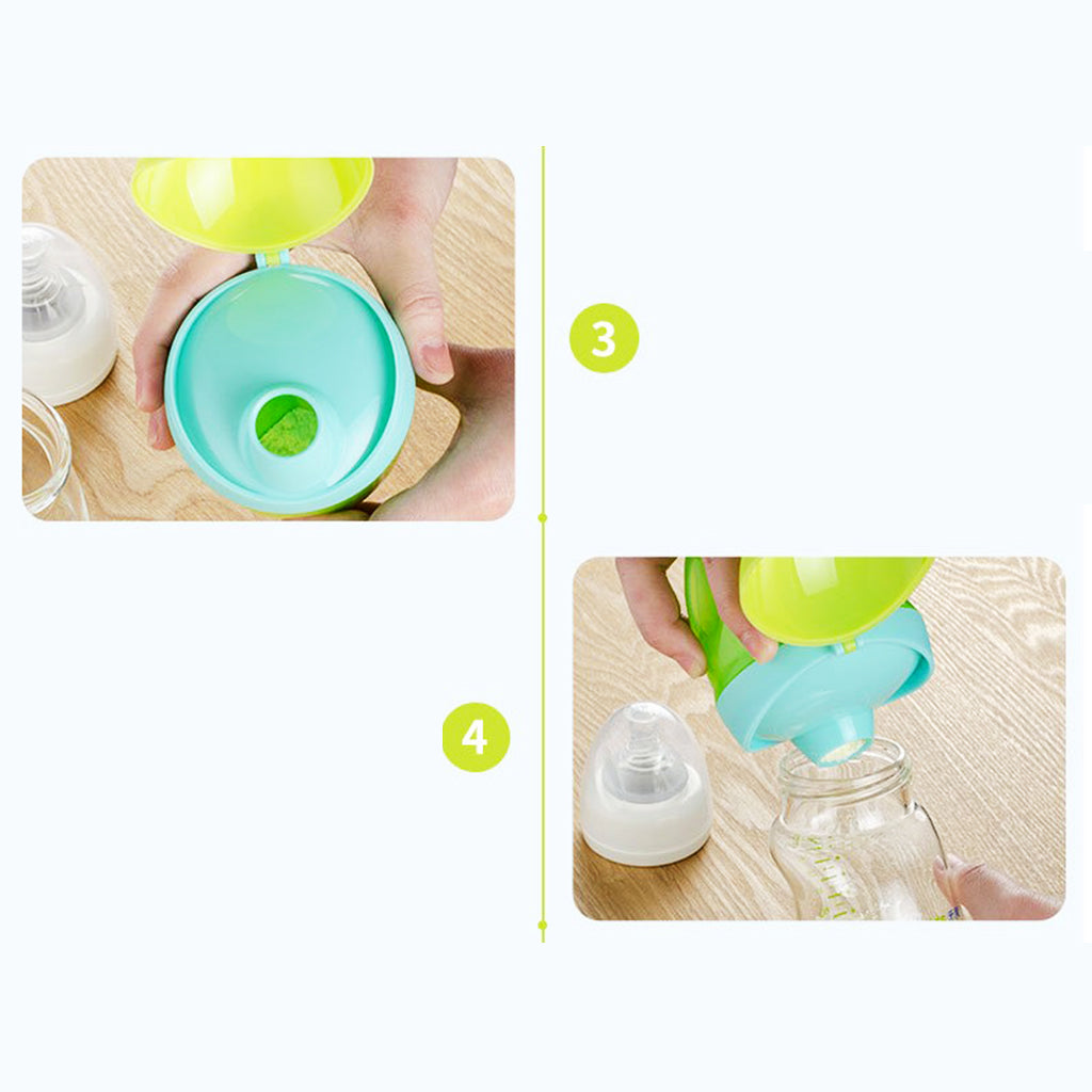 Baby Milk Powder Formula Container Storage Feeding Box Case Green