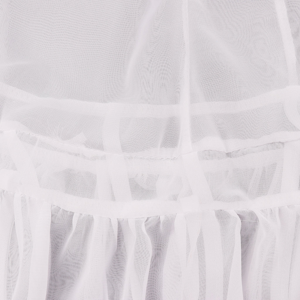 Kids Baby Bed Canopy Bedcover Mosquito Net Curtain Bedding Dome Tent Style 1-White