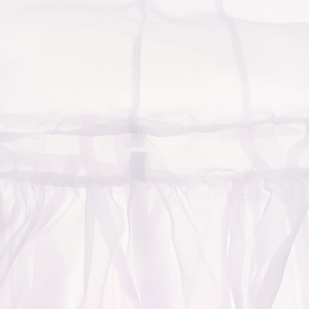 Kids Baby Bed Canopy Bedcover Mosquito Net Curtain Bedding Dome Tent Style 1-White