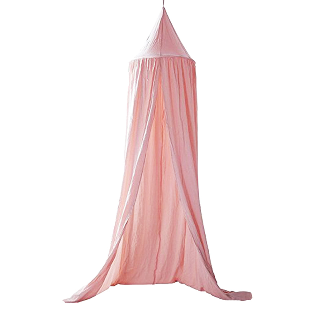Kids Baby Bed Canopy Bedcover Mosquito Net Curtain Bedding Dome Tent Style 1-Pink