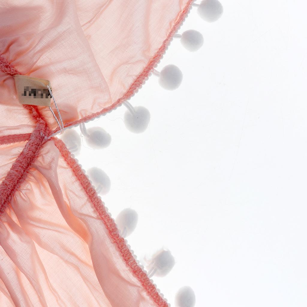 Mosquito Net Bed Canopy Yarn Play Tent Bedding for Kids Playing Reading Style 2-Pink