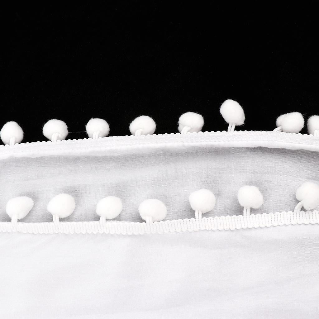 Mosquito Net Bed Canopy Yarn Play Tent Bedding for Kids Playing Reading Style 2-White