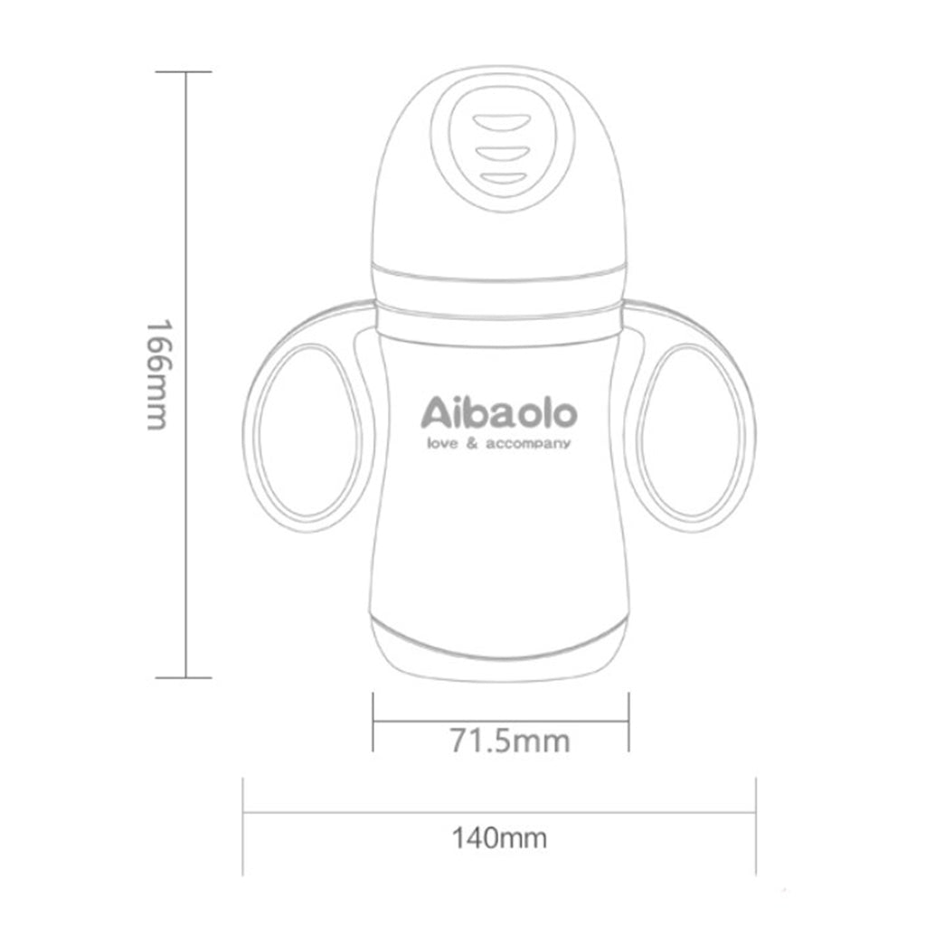 Newborn Baby Feeding BPA Free Safe Wide Neck Infant Feeding Bottle Purple