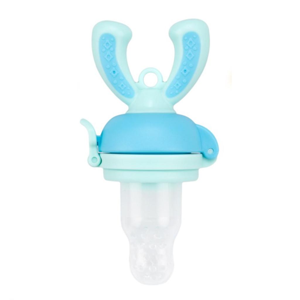 Baby Fresh Food Fruit Milk Shake Feeder Silicone Feeding Pacifier Blue