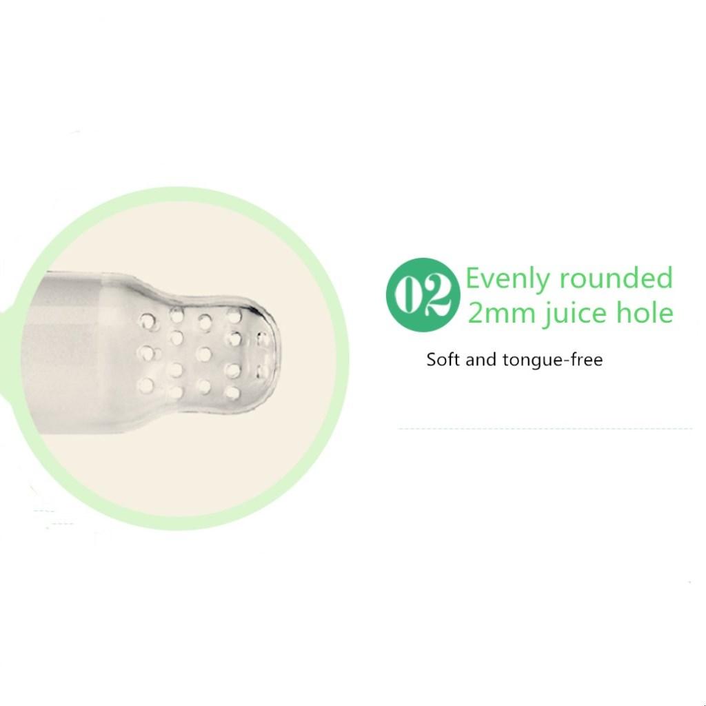 Baby Fresh Food Fruit Milk Shake Feeder Silicone Feeding Pacifier Blue