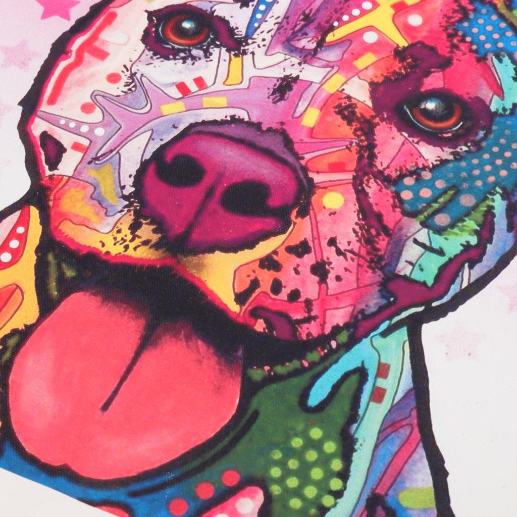 Canvas Oil Painting Wall Decor Artwork Picture Poster - Dogs 40x40cm