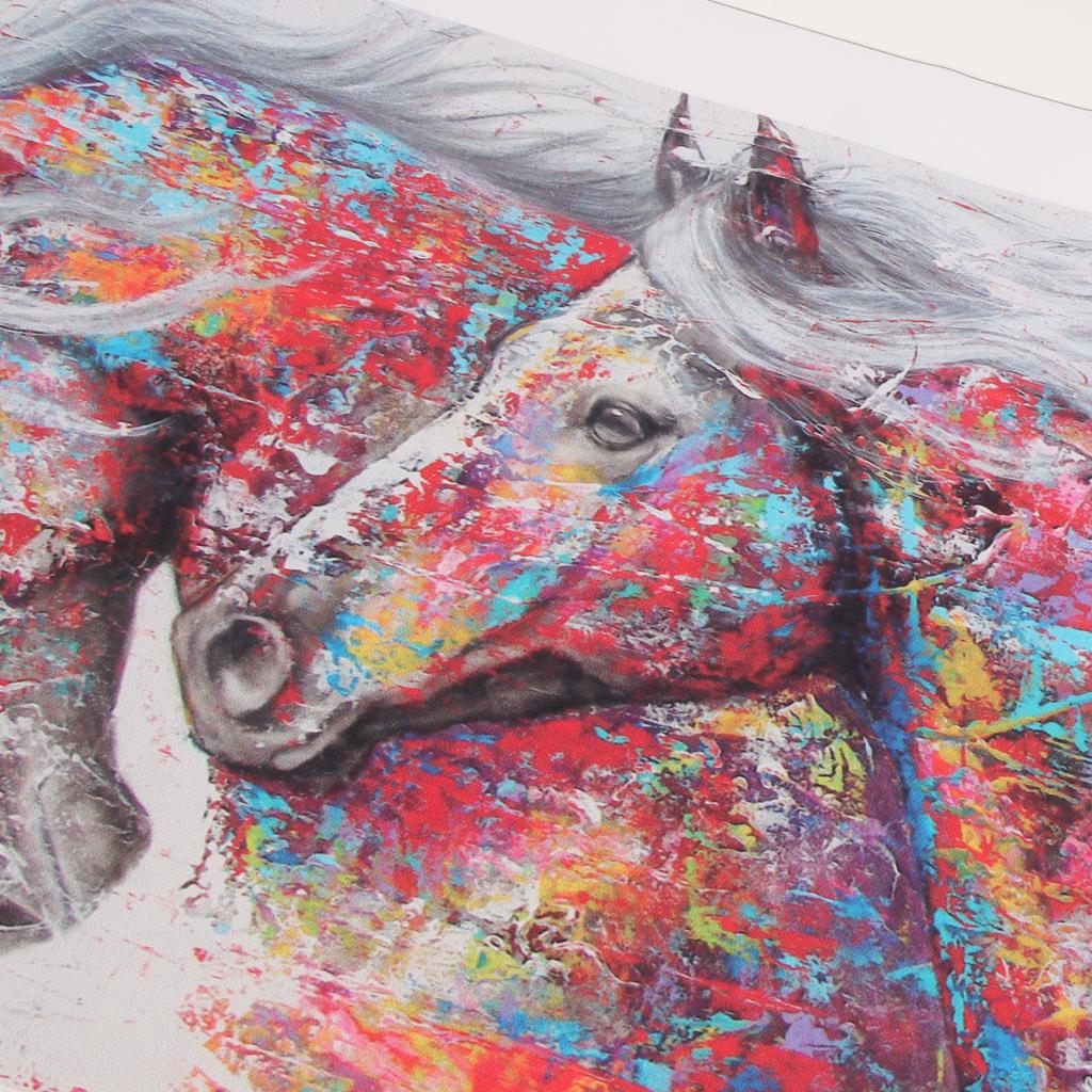 Modern Wall Art Oil Painting Horses Wall Painting Picture Flameless S