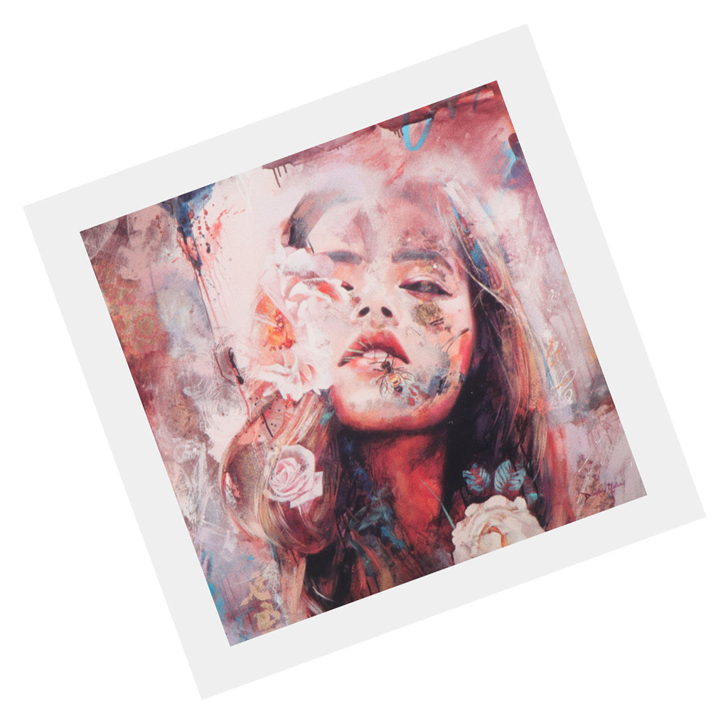 Modern Wall Art Oil Painting Asian Pop Girl Wall Painting Picture Flameles S