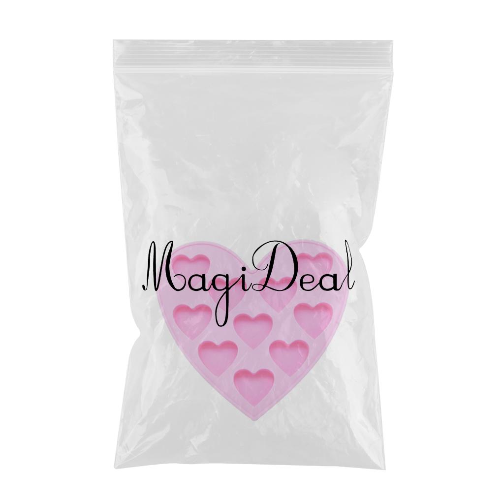 Silicone Fondant Mold Cake Decorating Chocolate Baking Mould Tool DIY Heart Pink