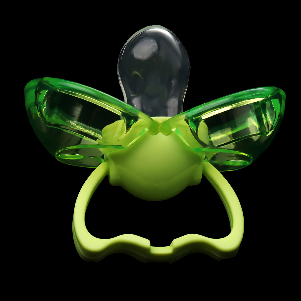 Flat Thumb Baby Orthodontic Pacifier Silicone Teat Nipple Green flat head