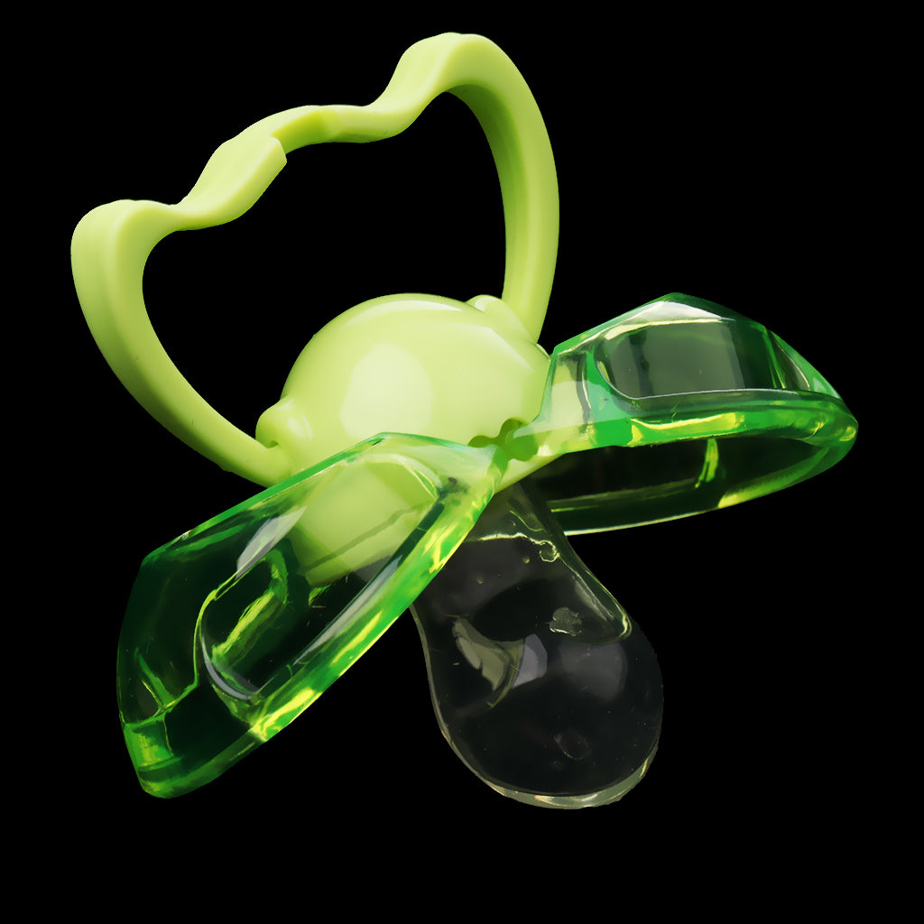 Flat Thumb Baby Orthodontic Pacifier Silicone Teat Nipple Green flat head