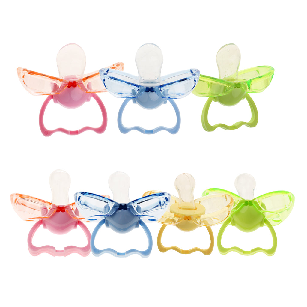 Flat Thumb Baby Orthodontic Pacifier Silicone Teat Nipple Green flat head