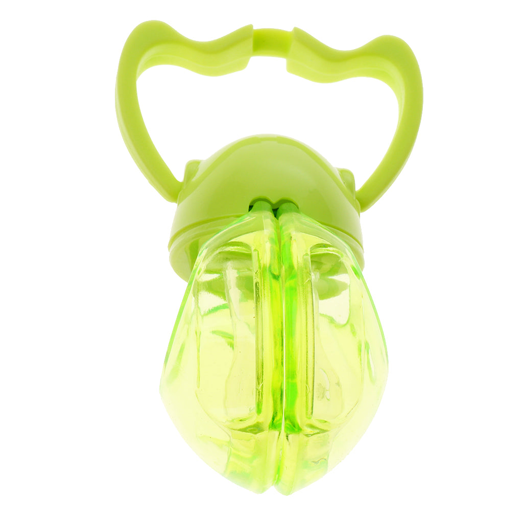 Flat Thumb Baby Orthodontic Pacifier Silicone Teat Nipple Green round head