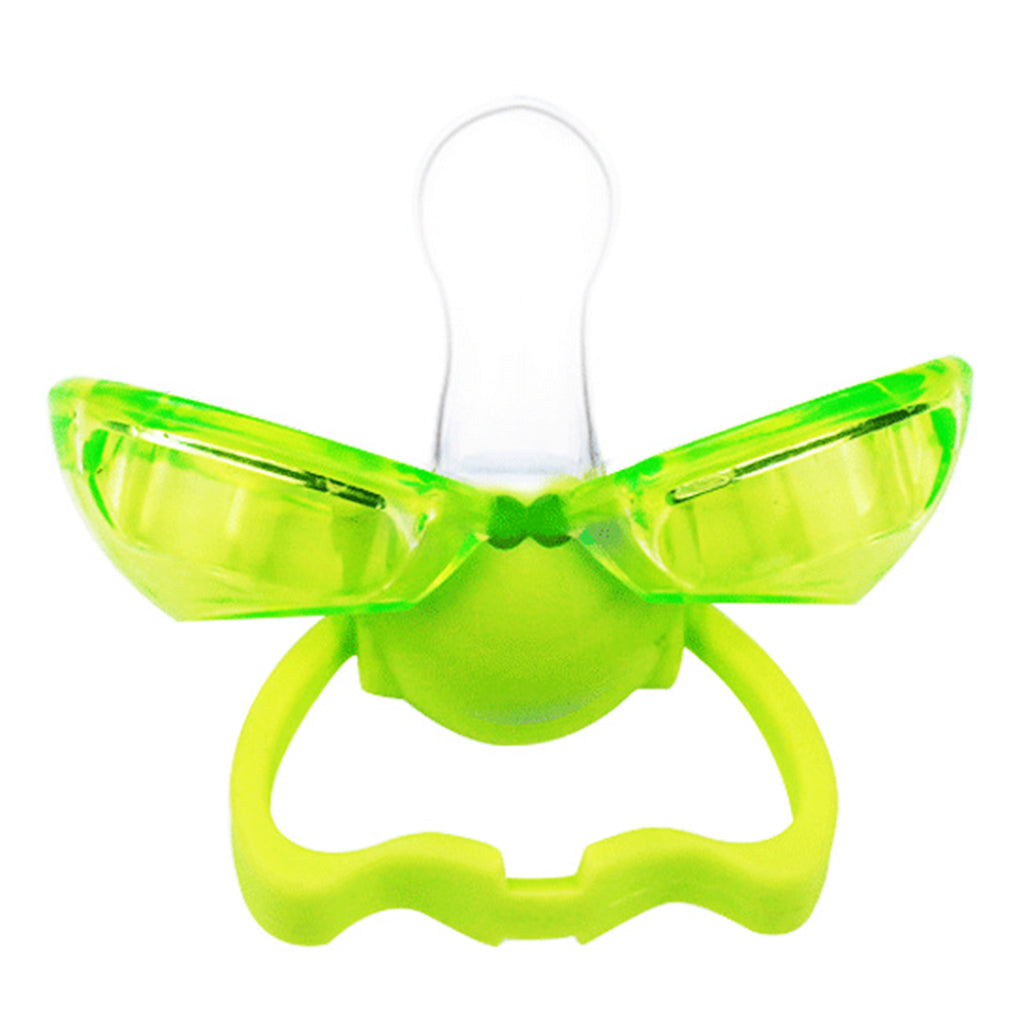 Flat Thumb Baby Orthodontic Pacifier Silicone Teat Nipple Green round head