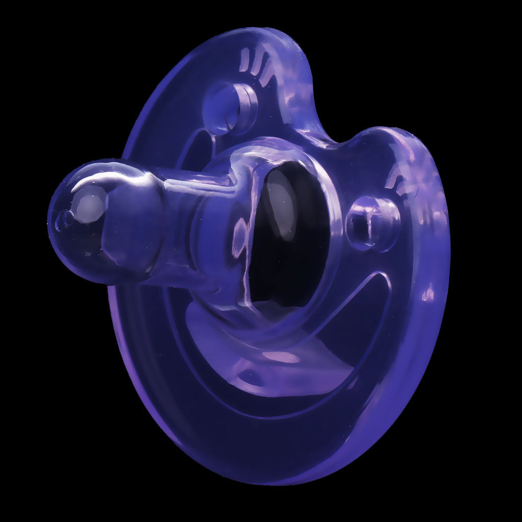 Flat Thumb Baby Orthodontic Pacifier Silicone Teat Nipple Purple