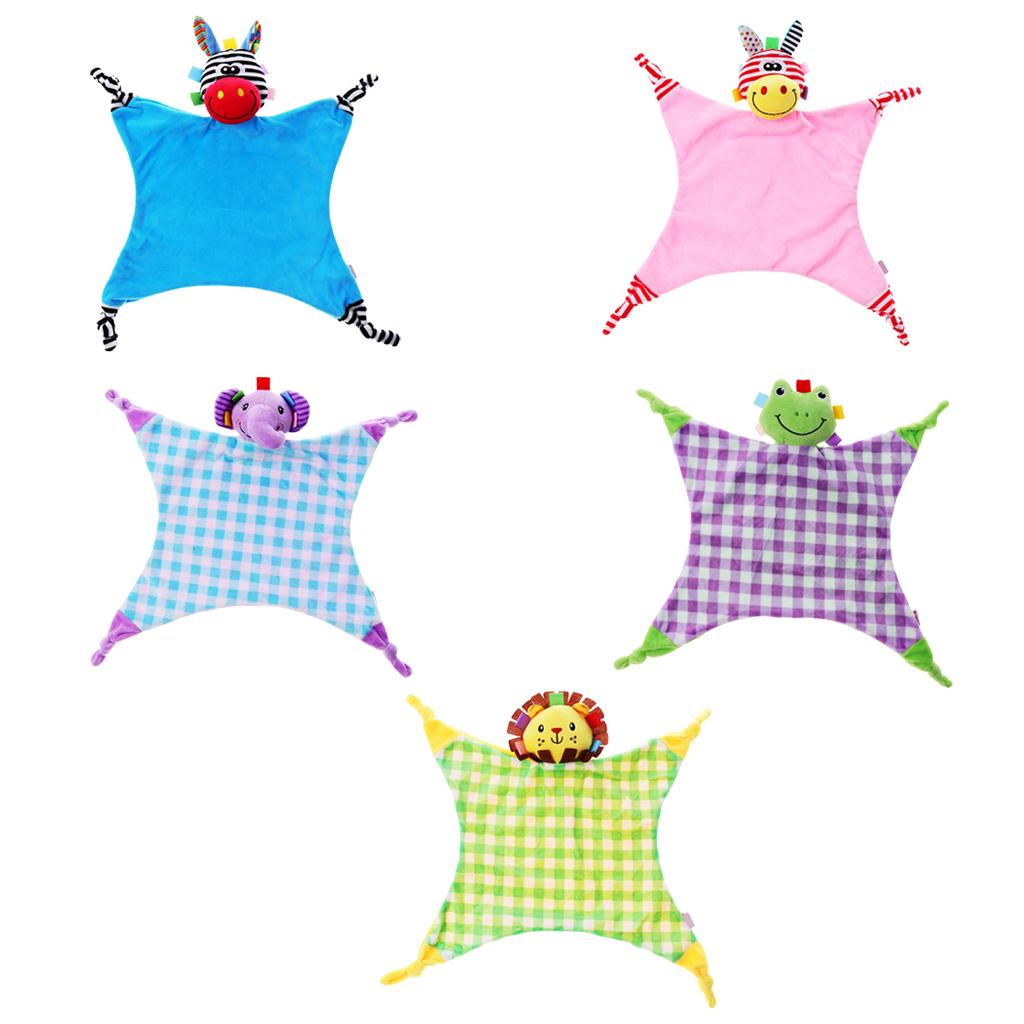 Cute Animal Plush Cloths Kids Bedtime Blanket Toys Yellow Mouth Giraffe