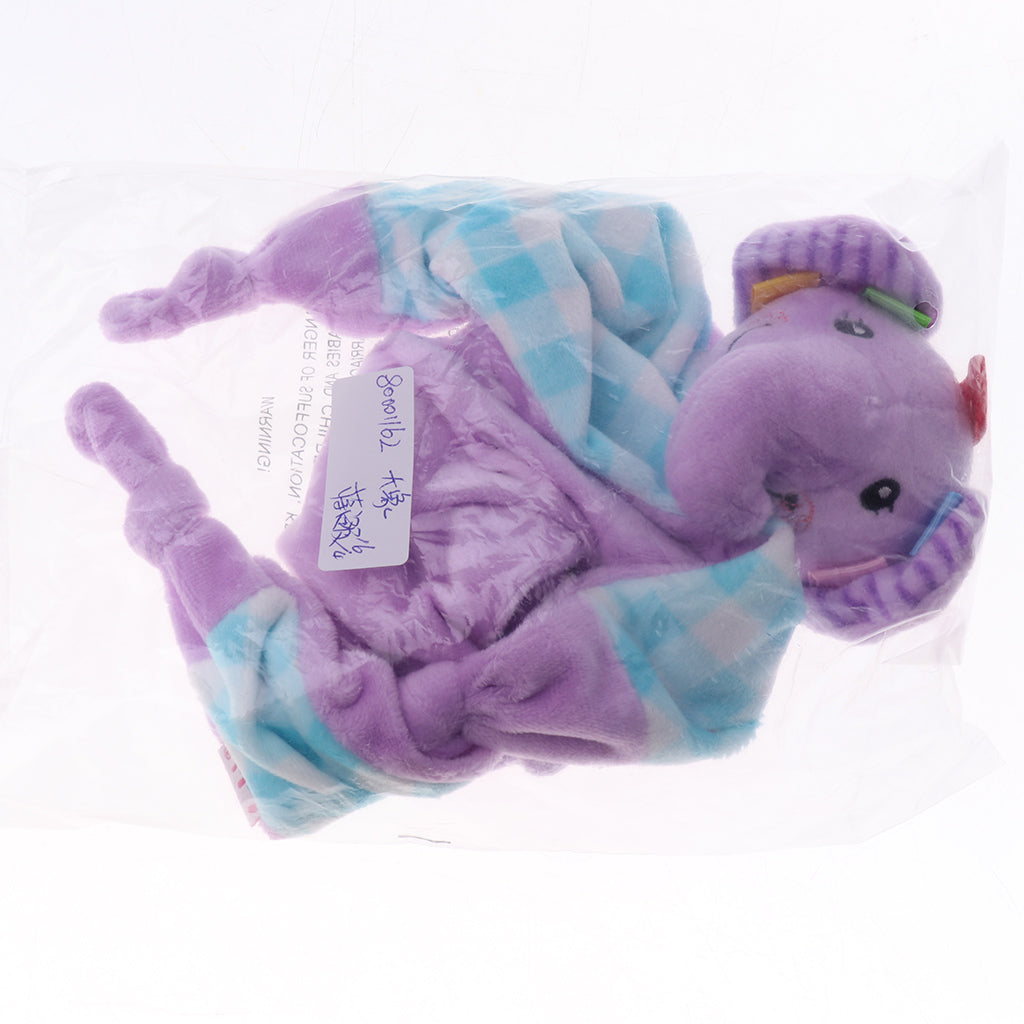 Cute Animal Plush Cloths Kids Bedtime Blanket Toys Elephant
