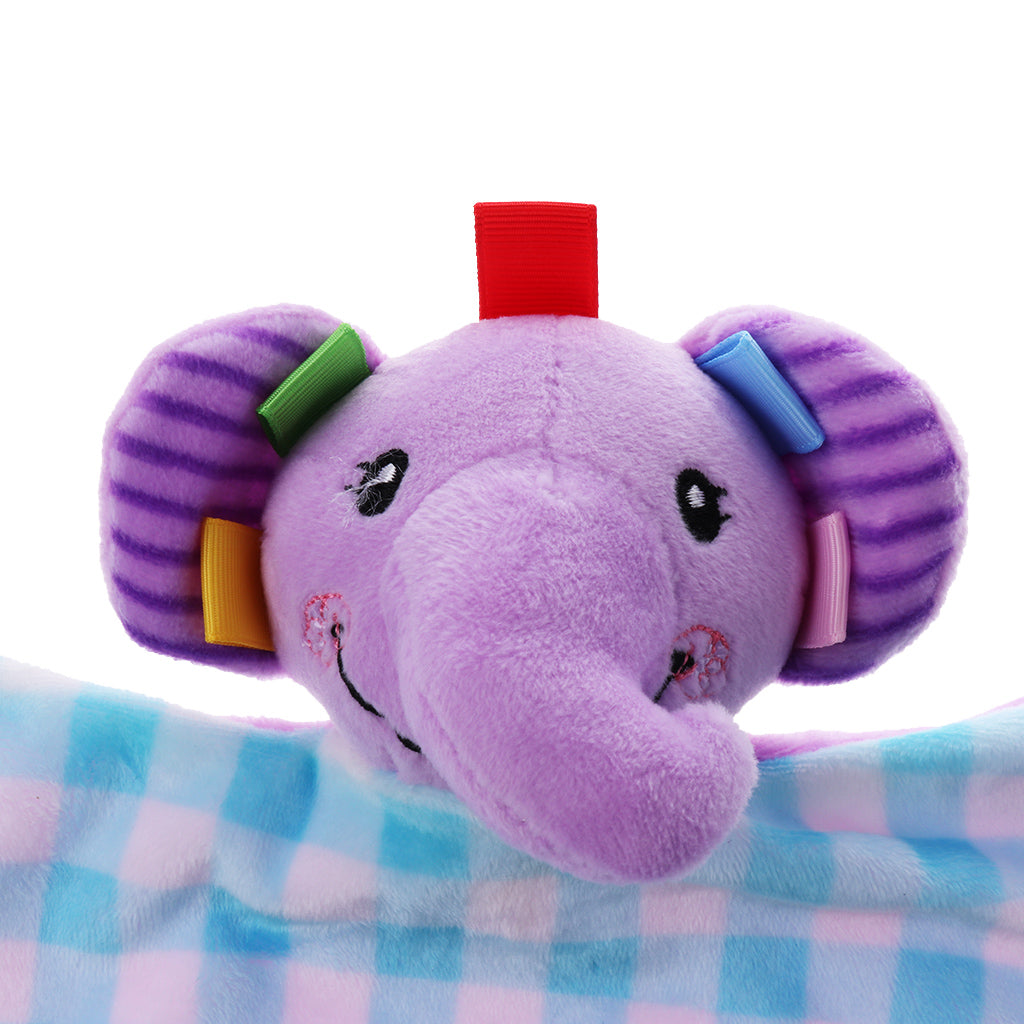 Cute Animal Plush Cloths Kids Bedtime Blanket Toys Elephant