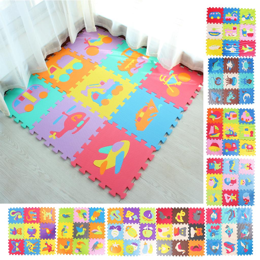 Eva Soft Foam Floor Play mats Interlocking Tiles Kids Nursery Puzzle Ocean-A