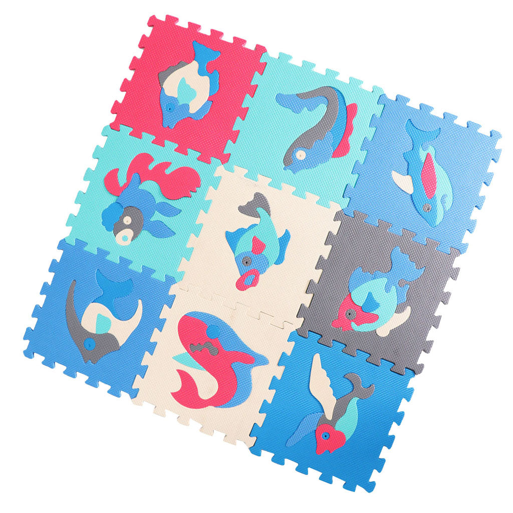 Eva Soft Foam Floor Play mats Interlocking Tiles Kids Nursery Puzzle Ocean-B