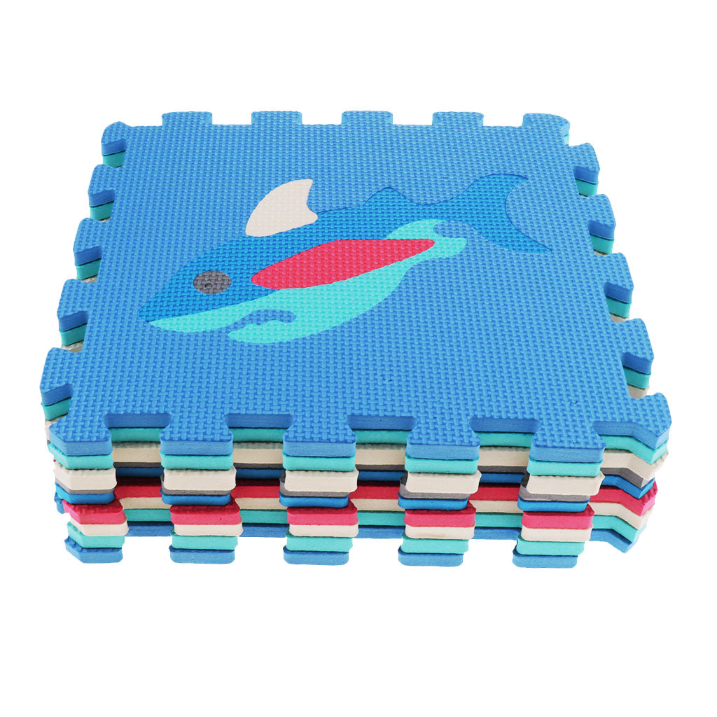 Eva Soft Foam Floor Play mats Interlocking Tiles Kids Nursery Puzzle Ocean-B