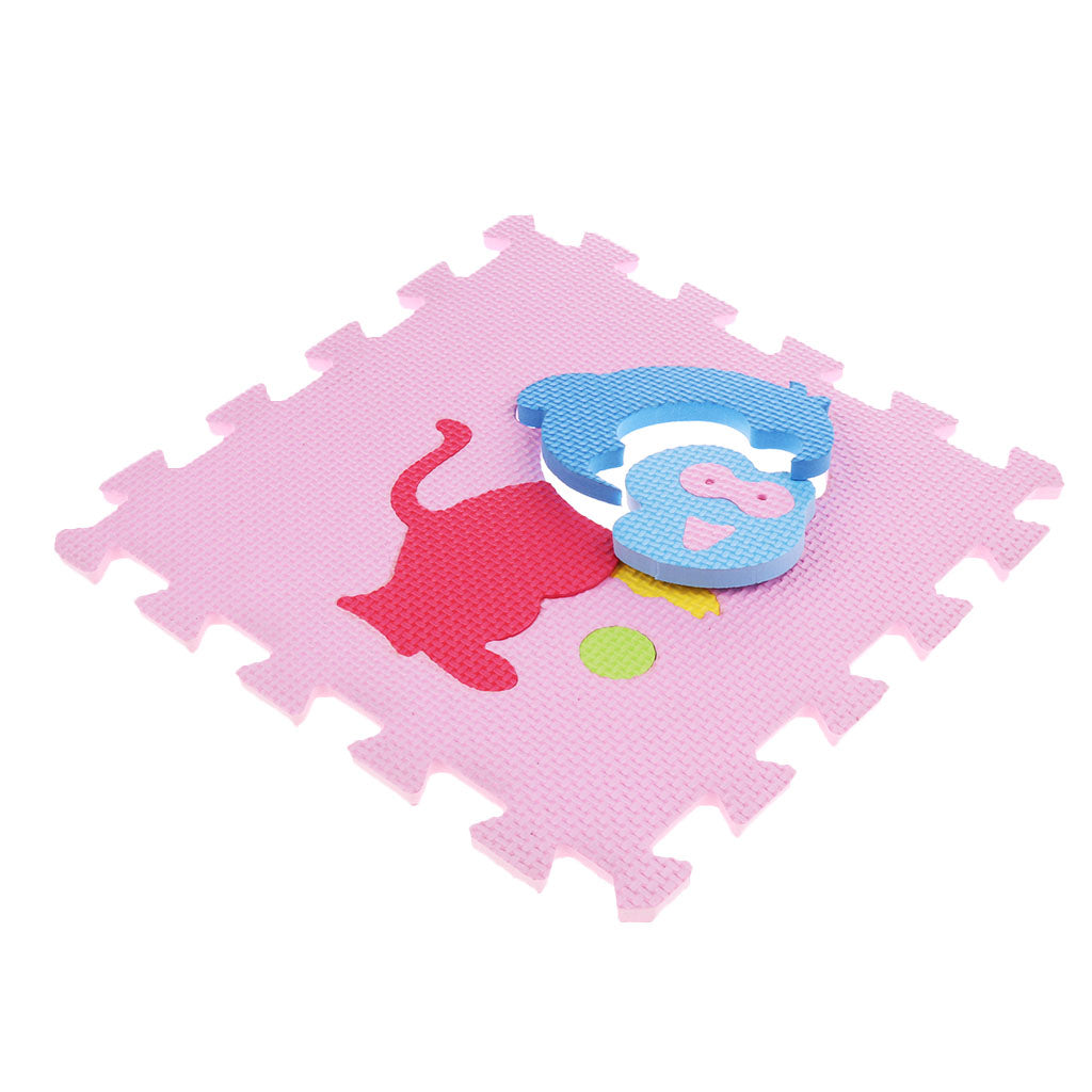 Eva Soft Foam Floor Play mats Interlocking Tiles Kids Nursery Puzzle Animals-A