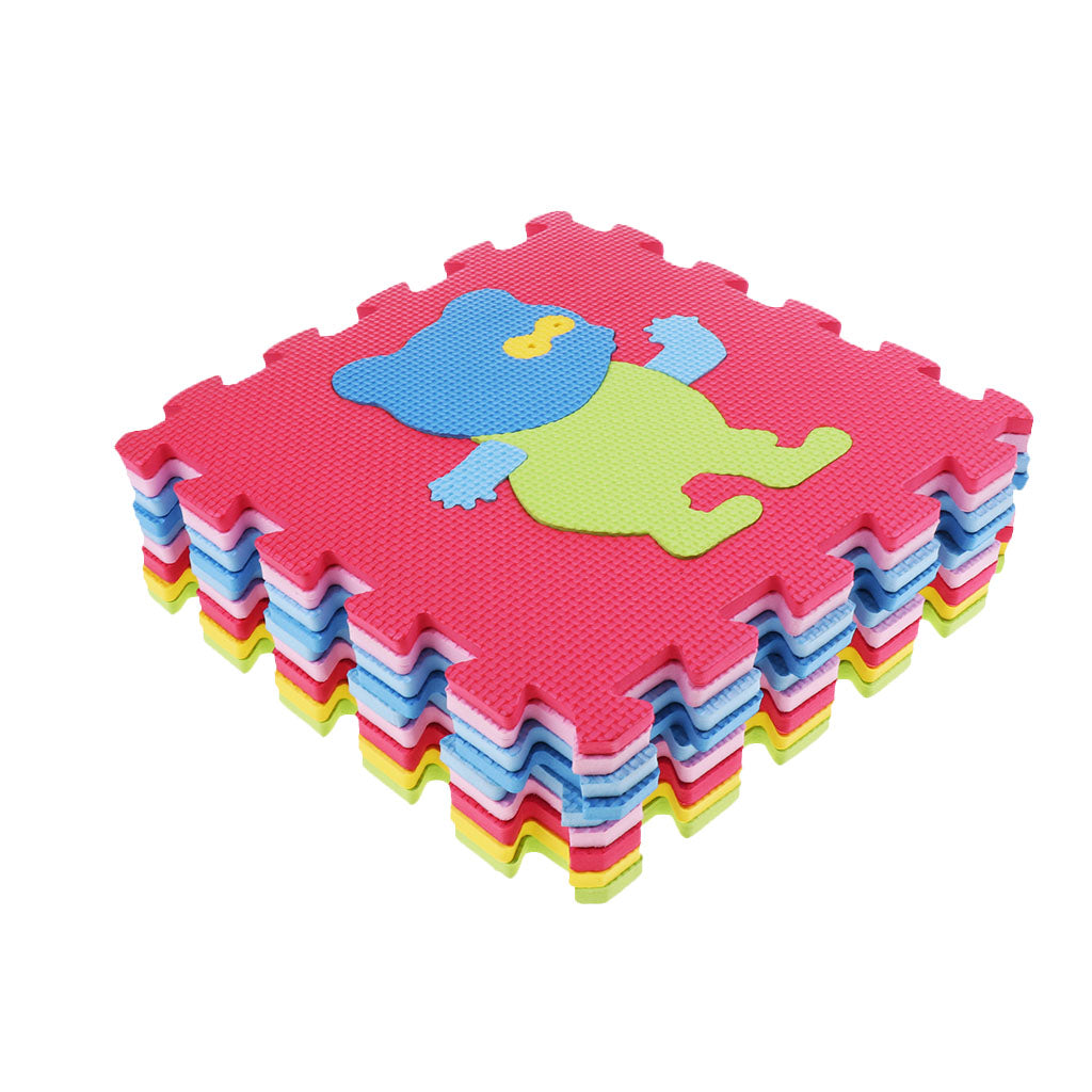 Eva Soft Foam Floor Play mats Interlocking Tiles Kids Nursery Puzzle Animals-A