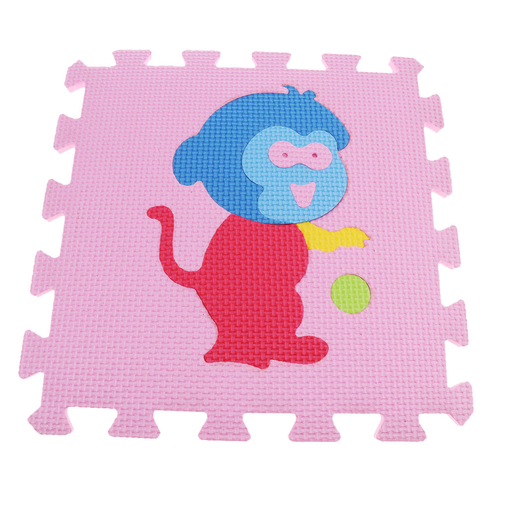 Eva Soft Foam Floor Play mats Interlocking Tiles Kids Nursery Puzzle Animals-A