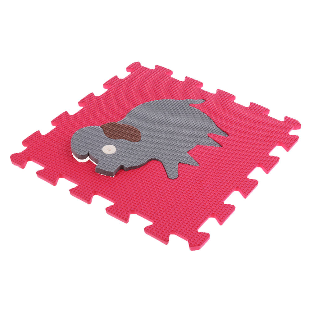 Eva Soft Foam Floor Play mats Interlocking Tiles Kids Nursery Puzzle Animals-B