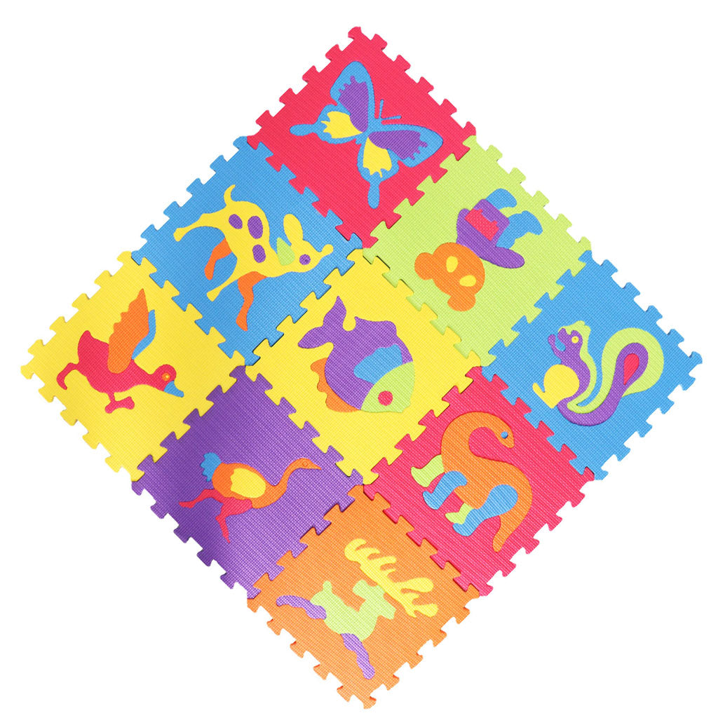 Eva Soft Foam Floor Play mats Interlocking Tiles Kids Nursery Puzzle Animals-C