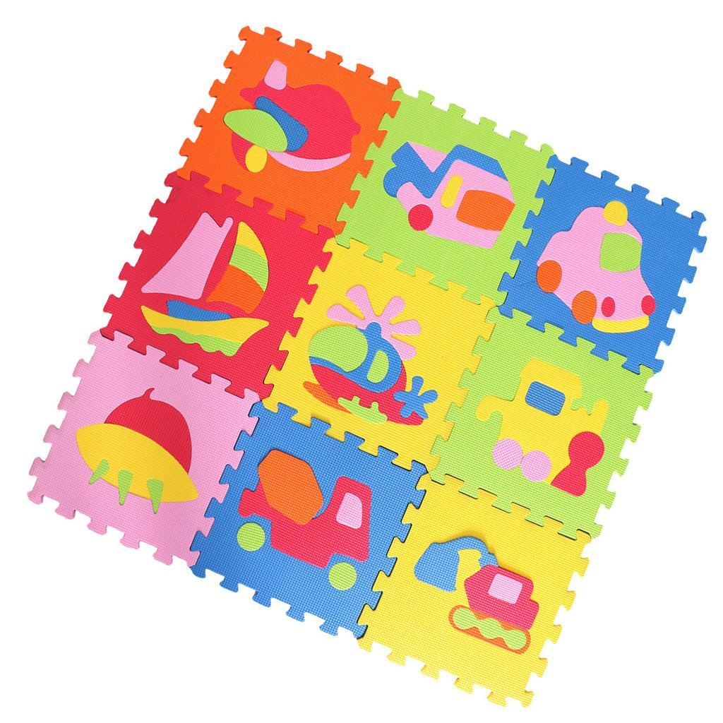 Eva Soft Foam Floor Play mats Interlocking Tiles Kids Nursery Puzzle Traffic-A