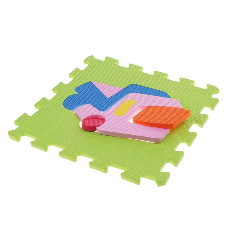Eva Soft Foam Floor Play mats Interlocking Tiles Kids Nursery Puzzle Traffic-A